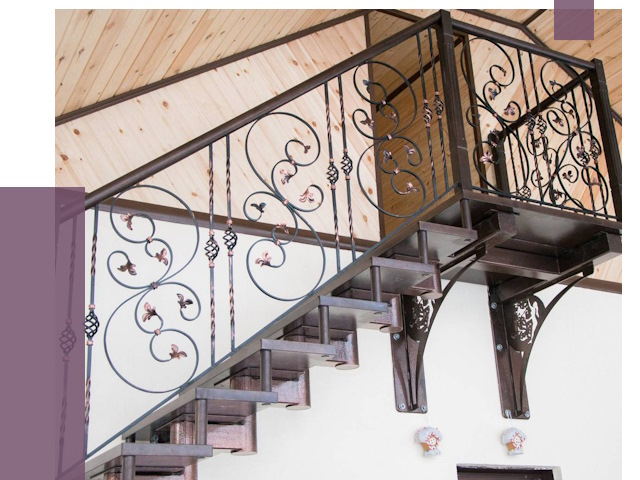 Кованые лестницы в Якутске от 81237 руб. под ключ