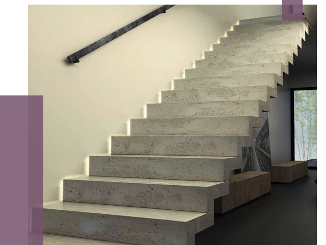 Облицовка бетонных лестниц в Якутске от 4687 руб/м2 
