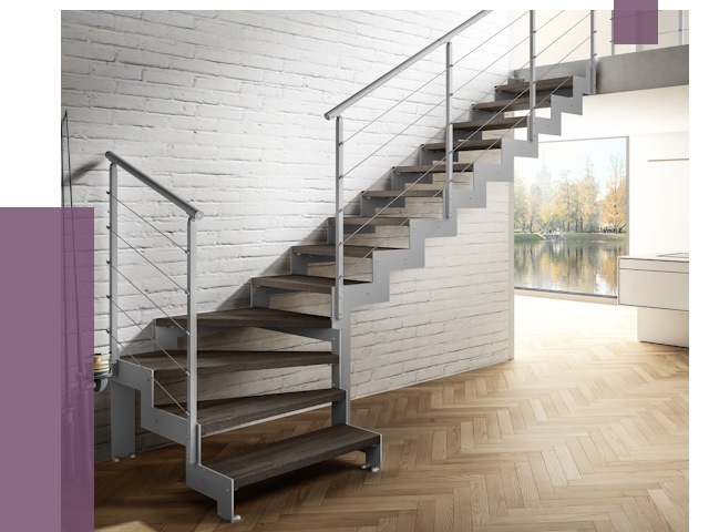 Г-образные лестницы под ключ в Якутске от 37754 руб. | ПРОЛЁТ-Ктс