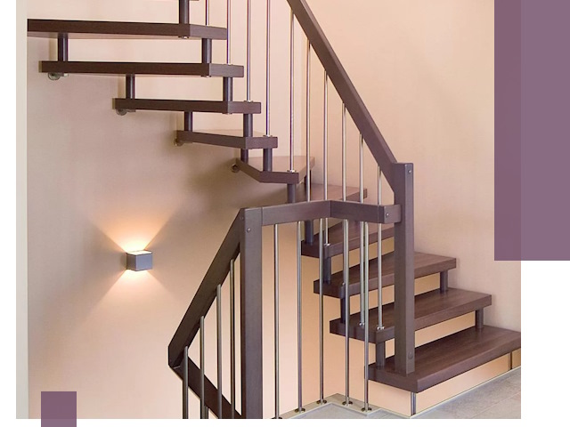 Изготовление лестниц на больцах в Якутске под ключ