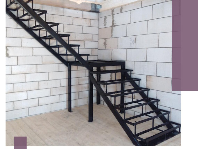 Лестницы на металлокаркасе под ключ в Якутске — изготовление и монтаж