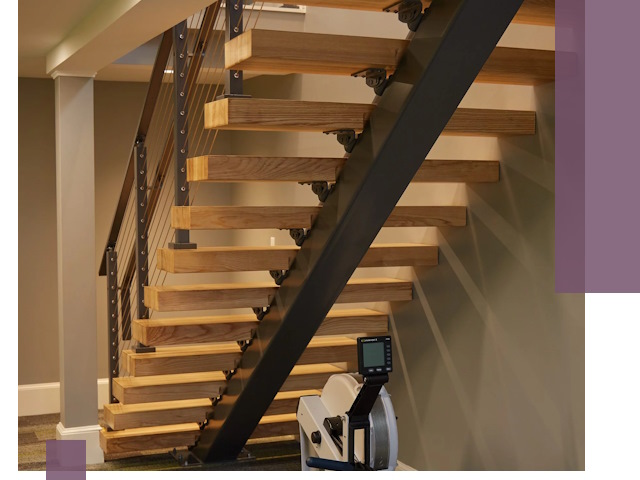 Лестницы на монокосоурах под ключ в Якутске - изготовление и монтаж