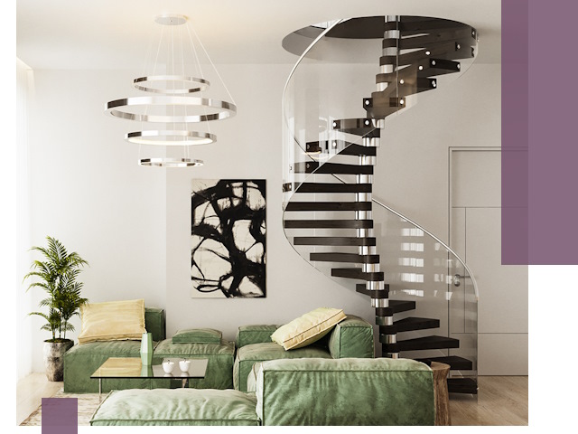 Лестницы для двухуровневой квартиры в Якутске — изготовление и монтаж