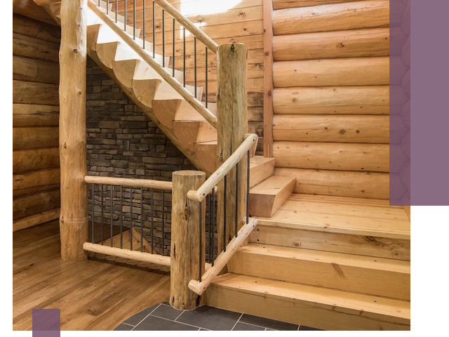 Лестницы в баню под заказ и профессиональный монтаж в Якутске