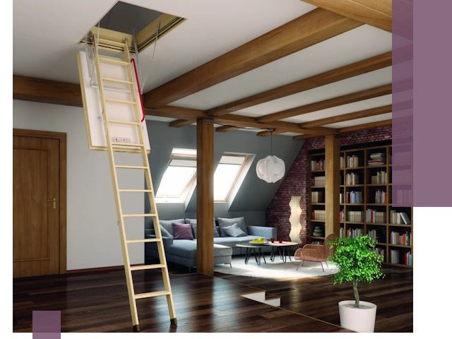 Чердачные лестницы под ключ в Якутске: изготовление и монтаж