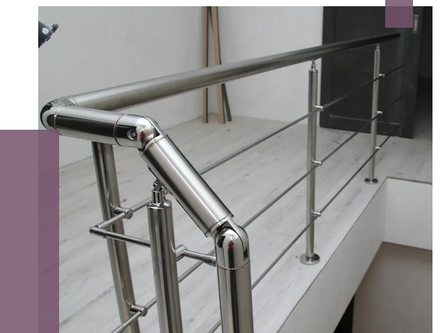 Перила из нержавеющей стали в Якутске от 9165 руб. под ключ | ПРОЛЁТ-Ктс