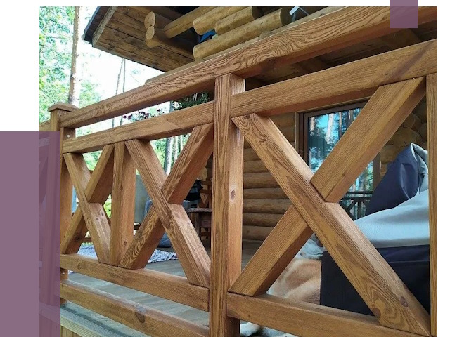 Деревянные перила под ключ в Якутске от 7811 руб. 