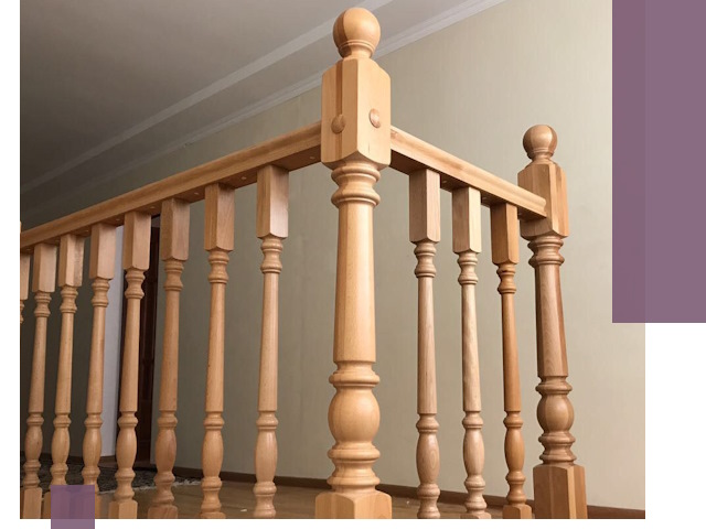 Деревянные перила на заказ в Якутске: монтаж и изготовление