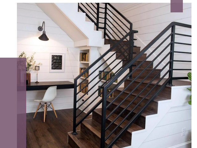 Перила для лестницы в доме в Якутске от 7551 руб. — ПРОЛЁТ-Ктс