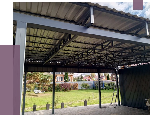 Монтаж навесов в Якутске от 7499 руб. — установка навеса | ПРОЛЁТ-Ктс