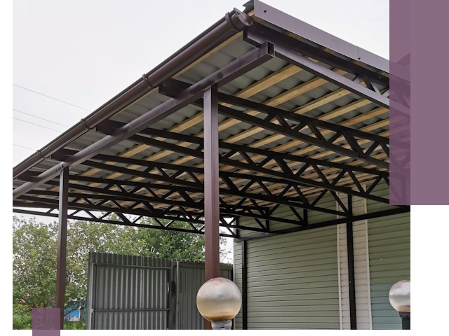 Навесы под ключ в Якутске: изготовление, монтаж и гарантия