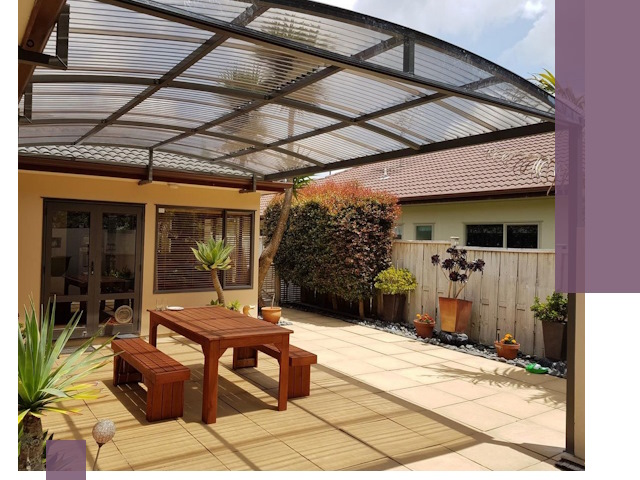 Навесы во двор под ключ в Якутске — изготовление и монтаж