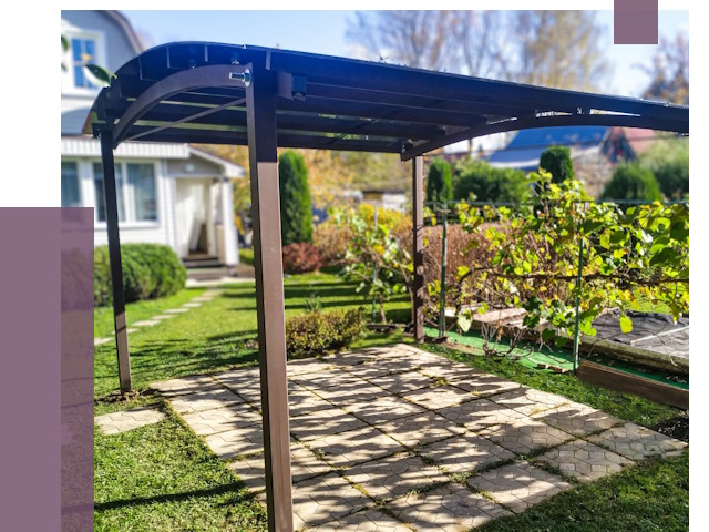 Навесы для дачи в Якутске от 12967 руб. под ключ — ПРОЛЁТ-Ктс