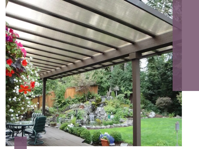 Навесы из поликарбоната под ключ в Якутске быстро и надёжно