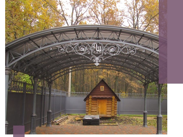 Кованые навесы премиум-класса под заказ в Якутске