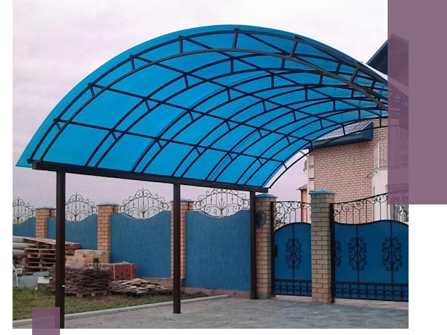 Арочные навесы под ключ в Якутске — изготовление и монтаж