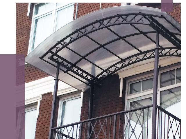 Козырьки над балконом в Якутске от 8801 руб.  | ПРОЛЁТ-Ктс