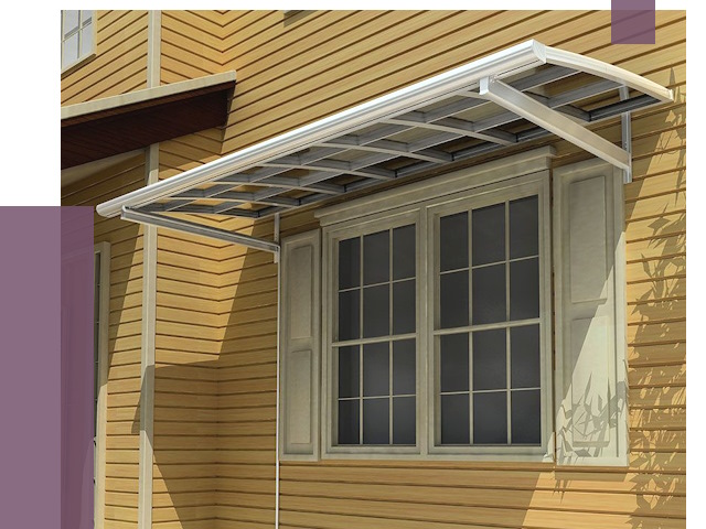 Козырьки над окнами в Якутске от 7759 руб. — монтаж, покупки | ПРОЛЁТ-Ктс