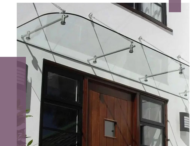 Стеклянные козырьки в Якутске от 19268 руб. | ПРОЛЁТ-Ктс