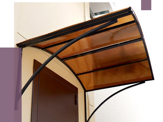 Недорогие козырьки в Якутске от 7728 руб.  | ПРОЛЁТ-Ктс