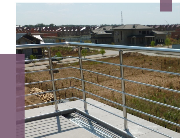 Парапеты из нержавеющей стали в Якутске от 8124 руб. за м² | ПРОЛЁТ-Ктс