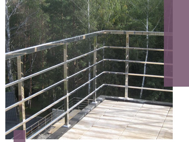 Парапеты из нержавеющей стали в Якутске — изготовление и монтаж