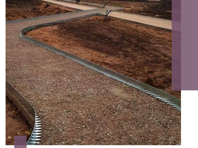 Металлические бордюры под ключ в Якутске — изготовление и монтаж