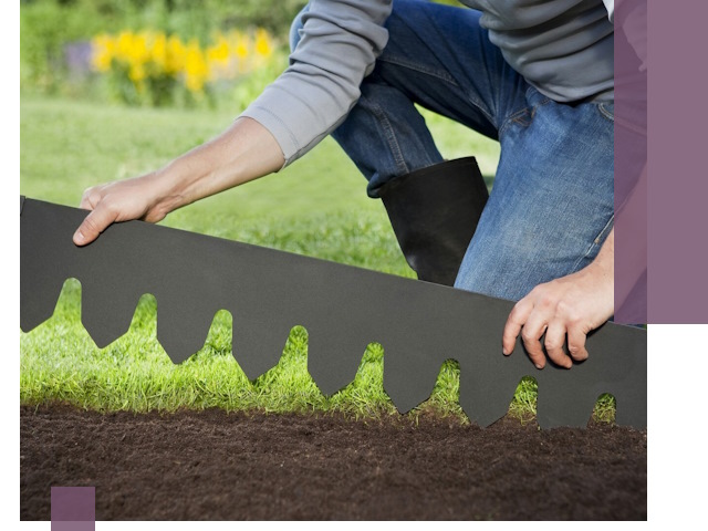 Металлические бордюры для газона в Якутске — изготовление и монтаж