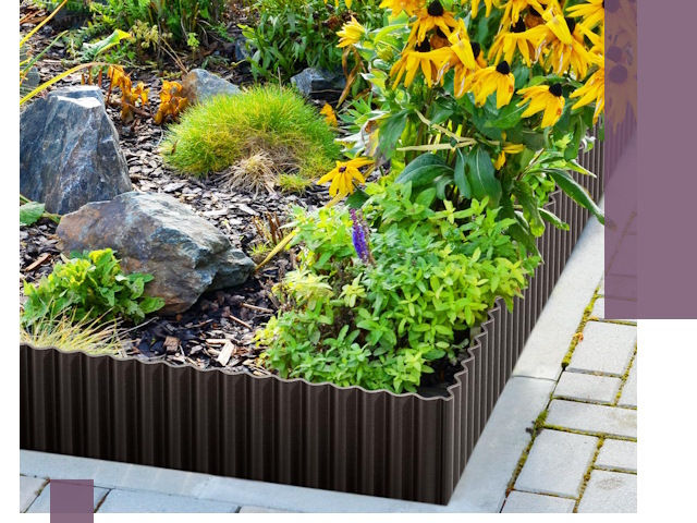 Металлические бордюры для клумб в Якутске — производство и монтаж